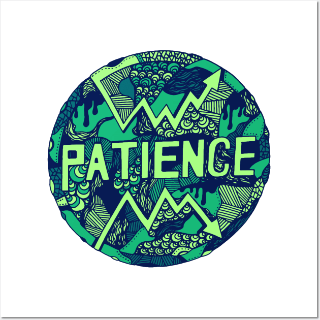 Ngreen Circle of Patience Wall Art by kenallouis